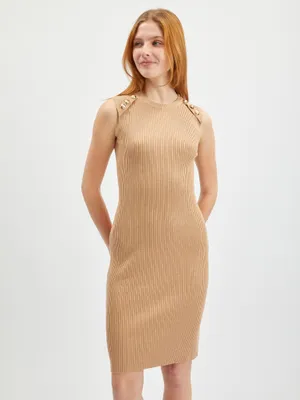 Obrázok produktu pre Dámske svetrové šaty Orsay svetlohnedé 530378-711000__L