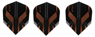 Produktbild von Harrows - Dart Flights "Toro Prime", Zweifarbig 3er-Pack PP6367 (Einheitsgröße) (Braun/Schwarz)