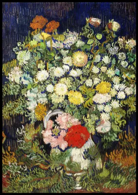 Obrázok produktu pre Plakát 70x100cm Kytica kvetov vo váze, Van Gogh Vintage