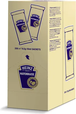 Produktbild von HEINZ Mayonnaise mit Freilandeiern, 10 ml (Packung mit 200 Stück)