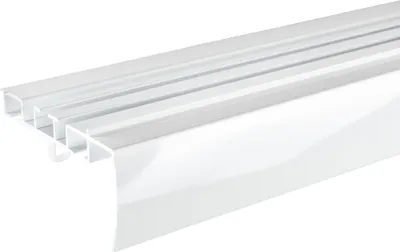 Produktbild von SN DECO - Objektschiene EVO-M Set 2-läufig, weiß, 150 cm, mit Deckenclips, Innenlauf, Vorhangschiene