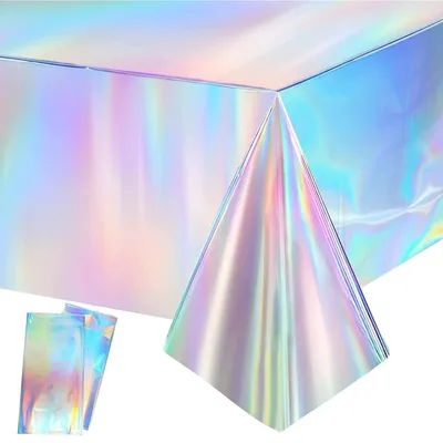 Obrázok produktu pre Oslavná prestieraná látka, irizujúca, 2 kusy, jednorázová, vodeodolná, 137x274 cm
