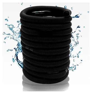 Produktbild von Schwimmbadschlauch 38mm, 9m, Schwarz, PE (Polyethylen), 1 Stück, Ø38mm