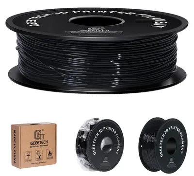 Obrázek produktu pro TPU filament, flexibilní materiál, snadno tisknutelný, černý