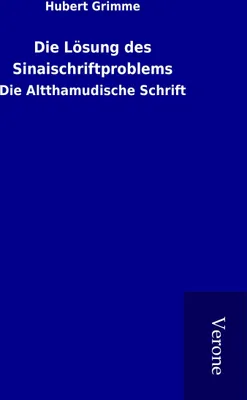 Produktbild von Die Lösung des Sinaischriftproblems