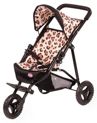 Imagen del producto de Cochecito de muñecas - Plegable - Tiger - Para muñecas de 30 a 48 cm - A partir de 3 años