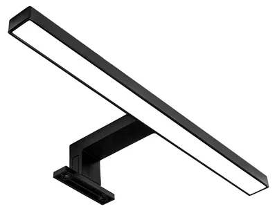 Zdjęcie produktu dla LIGHTWORLD24 Świat Światła. Czarna lampa ścienna LED, 30 cm, 5W