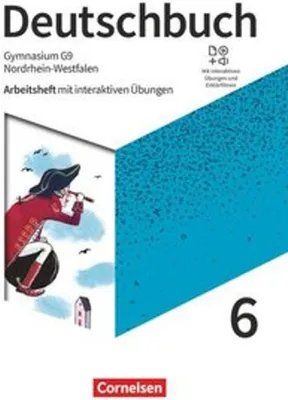 Obrázok produktu pre Deutschbuch Gymnasium 6. Schuljahr - Nordrhein-Westfalen - Neue Ausgabe - Arbeitsheft mit interaktiven Übungen auf scook.de
