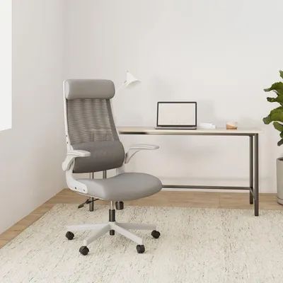 Image de Chaise de bureau - Chaise ergonomique - Chaise de travail - Fauteuil de direction - Chaise de bureau pivotante - Appuie-tête réglable