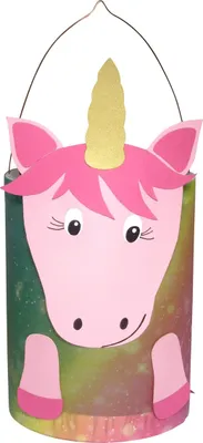 Produktbild von Laternen Bastelset Einhorn von Prell, 5 Stück