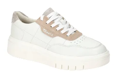 Produktbild von Tamaris 83717 Damenschuhe - bequeme Schnür- Halbschuhe weiß Freizeit NEU