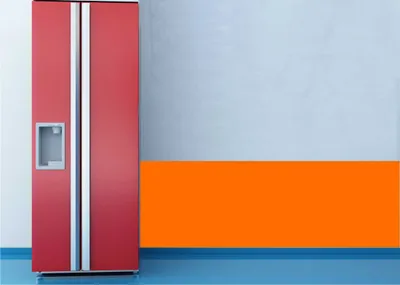 Produktbild von Klebefolie Wandschutzfolie matt - Meterware -  in 4 Größen, 126 cm Folienhöhe pastellorange