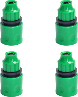 Produktbild von INF Wasserhahnadapter-Schlauchverbinder für Waschmaschine - 4er-Pack