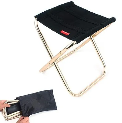 Produktbild von Famanu Faltstuhl Leichtgewicht - Aluminium - Ideal für Angeln, Picknick und Outdoor-Aktivitäten