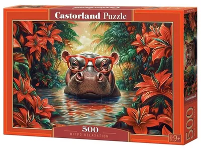 Zdjęcie produktu dla Puzzle 500 Hippo Relaxation B-54176