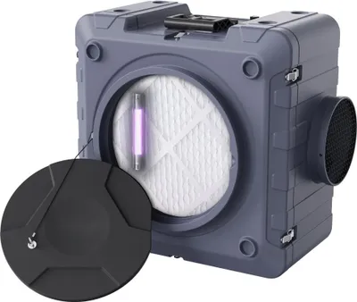 Image de Purificateur d'air - machine à air négatif empilable à 3 niveaux - 800 CFM - purification efficace de l'air - idéal pour les habitations et les bureaux