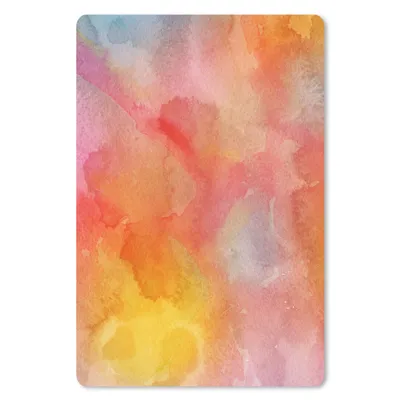 Produktbild von MuchoWow® Mauspad Mousepad Aquarell - Gelb - Rot - Orange 18x27 cm - Mousepads - Maus Mat - Pad - Mausunterlage