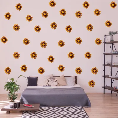 Set aus 24 Boho-Gänseblümchen – Decords Wandtattoo, Produktansicht 1