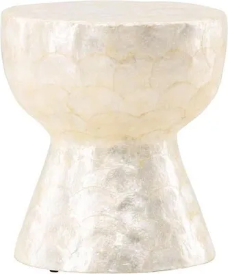 Produktbild von Couchtisch Sandön - Capiz - ⌀40 cm - Beige