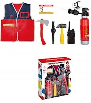 Produktbild von Kleines Feuerwehr-Set für Kinder - Helm, Feuerlöscher und Zubehör, Kostüm
