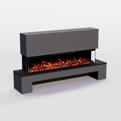 Imagen del producto de Chimenea eléctrica de pie, con fuego LED tridimensional y efecto de crepitación