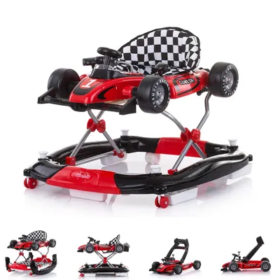 Produktbild von CHIPOLINO Interaktive Lauflernhilfe Car Racer 4in1 Rot