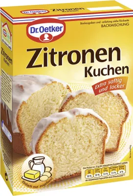 Produktbild von Dr. Oetker Zitrone Backmischung für Rührkuchen saftig und locker 485g