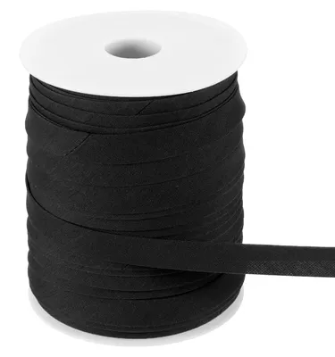 Productafbeelding van Dubbele Vouwtape 1.25m voor Naaiwerk en Quilten - Zwart