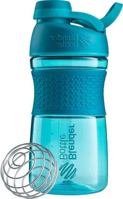 Produktbild von Proteïnshaker 590ml teal mit Mixerball