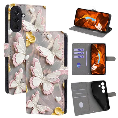 Image de Étui de protection rabattable en simili cuir pour Samsung Galaxy A18 / A17 4G / 5G, design livre
