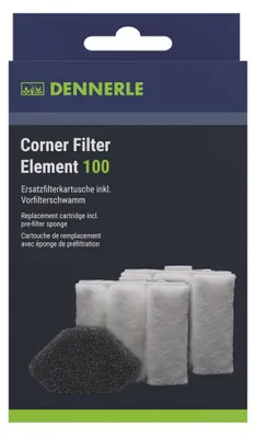 Produktbild von Dennerle Corner Filter Element 100, 2 Stück, Foam filter, 2 Stück(e)