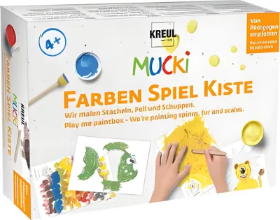 Zdjęcie produktu dla Farby do malowania palcami KREUL "MUCKI", zestaw do zabawy kolorami