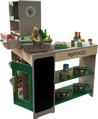 Produktbild von Tanner der kleine Kaufmann Rapunzel Supermarkt aus Holz, Grün, mit Förderband