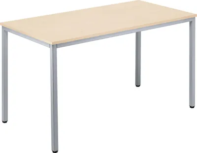 Produktbild von Konferenztisch 1.200x800mm Gestell alusilber Platte ahorn