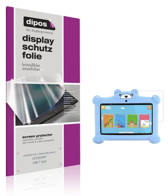 Image de 2x Film de protection d'écran pour LETGOSPT C88 7 Zoll protecteur clair dipos