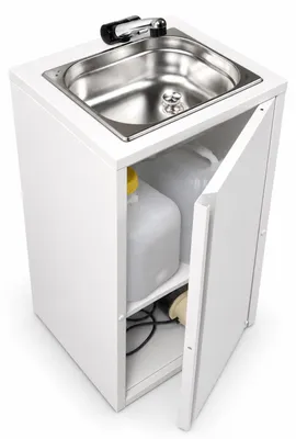 Produktbild von Mobiles Handwaschbecken Warmwasser Kaltwasser Waschbecken Wochenmarkt Lmhv 85°C