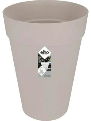 Image de elho loft urbain Rond Haut 35 Cache-pot - gris chaud