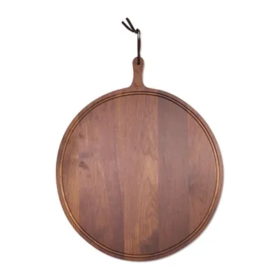 Produktbild von Dutchdeluxes Brotbrett XL rund, Walnussholz, Rund, 60 cm