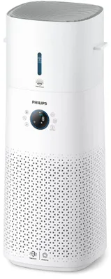Produktbild von Philips 2-in-1-Luftreiniger der Serie 3000, bis zu 131 m2, weiß (AC3737/10)