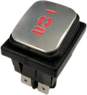 Immagine prodotto di Interruttore KCD4-B 16A 250V ON-OFF-ON IP65 ARGENTO