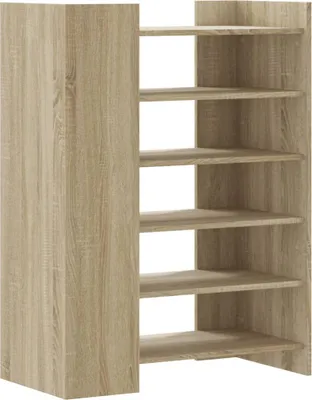 Productafbeelding van vidaXL Schoenenkast Sonoma-eikenhout, 74,5 x 37,5 x 100 cm, houtvezel