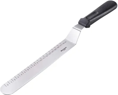 Obrázek produktu pro WESTMARK Stěrka/nůž na dort zahnutý, nerezový, 38,5 x 3,5 x 3,2 cm