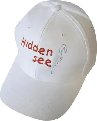 Produktbild von Baseballcap mit Einstickung - Hiddensee - 68858 weiss