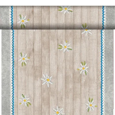 Produktbild von 4x DUNI Bio Dunicel® Tête-à-Tête-Tischläufer 0,4 x 24 m Alpen Flair