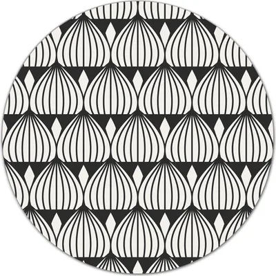 Produktbild von Glas-Herdabdeckplatte Glaskeramikkochfeld-Abdeckung Schneideplatten - 40 cm - Geometrisches Grau