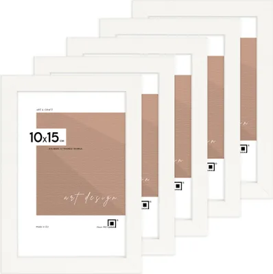 Produktbild von LUCA® Frames, FDM, 5er-set Bilderrahmen, Farbe Weiß, 10x15 cm