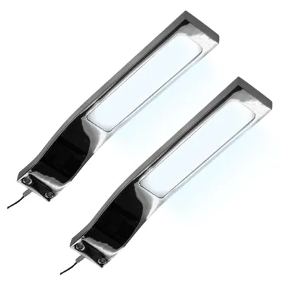 Produktbild von kalb | LED Aufbauleuchte 3W 3000K/ 4000K Schrankleuchte Set inkl. Netzteil 2er Set tageslichtweiss verchromt