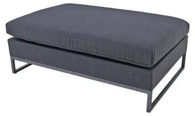 Produktbild von Polsterhocker HELGA - Kunststoff Grau 49x140x89cm | Hocker Sitzhocker