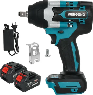 Image de Clé à chocs, couple 2000 N-m, moteur brushless, batterie 2PC 388VF, EU