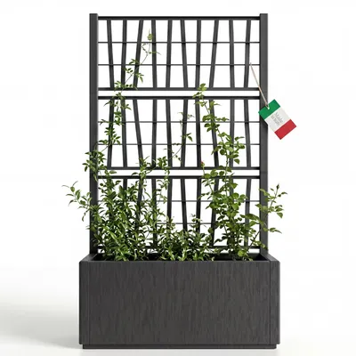 Produktbild von BigDean Blumenkasten mit Rankgitter Pflanzkasten 80x36x 140 cm hoch Gefertigt in Europa